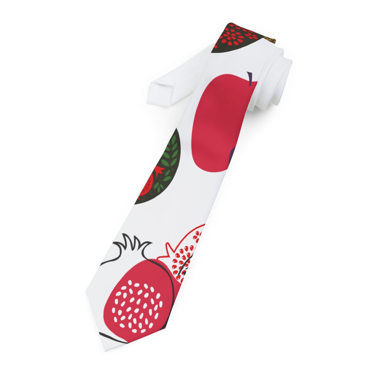 Colorful Pomegranate Necktie, Unique Gift for Him, Wedding Accessory, Holiday Tie, Father's Day, Style Statement, Formal Attire