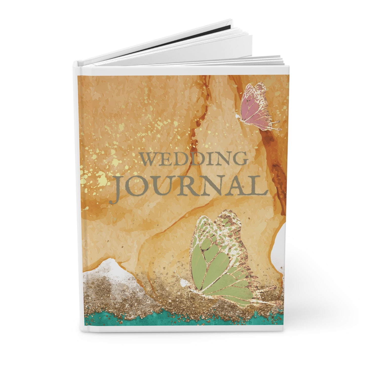 Elegant Wedding Journal, Hardcover Notebook for Newlyweds, Bride and Groom Gift, Memory Book, Bridal Shower Keepsake