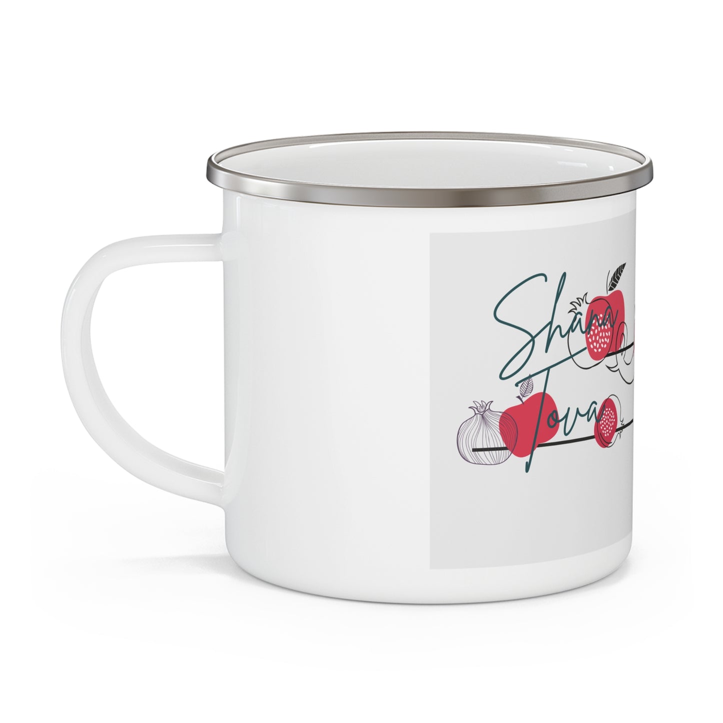 Cozy Enamel Camping Mug - Outdoor Adventure, Gift for Campers, Hiking Mug, Durable Travel Mug, Personalized Coffee Cup
