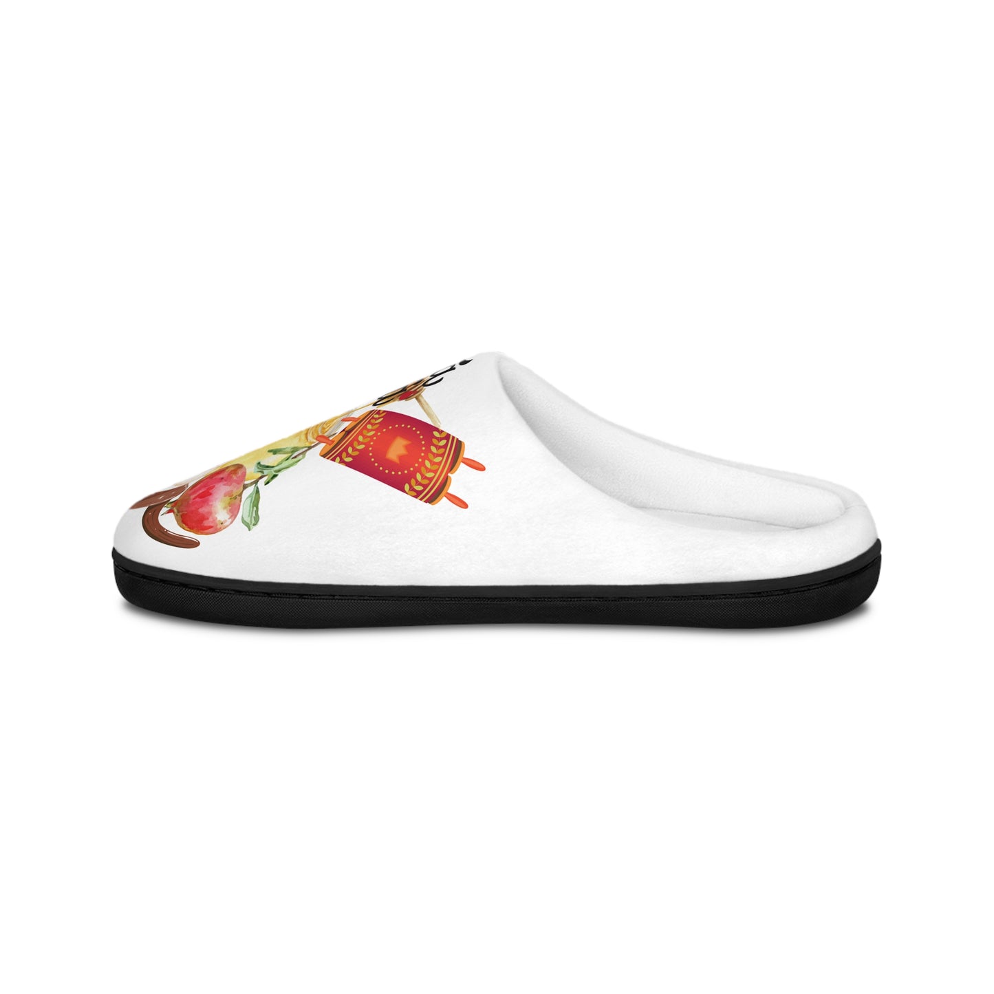 Cozy Women’s Indoor Slippers with Pomegranate Design, Perfect for Home, Gifts, Relaxation, and Holidays