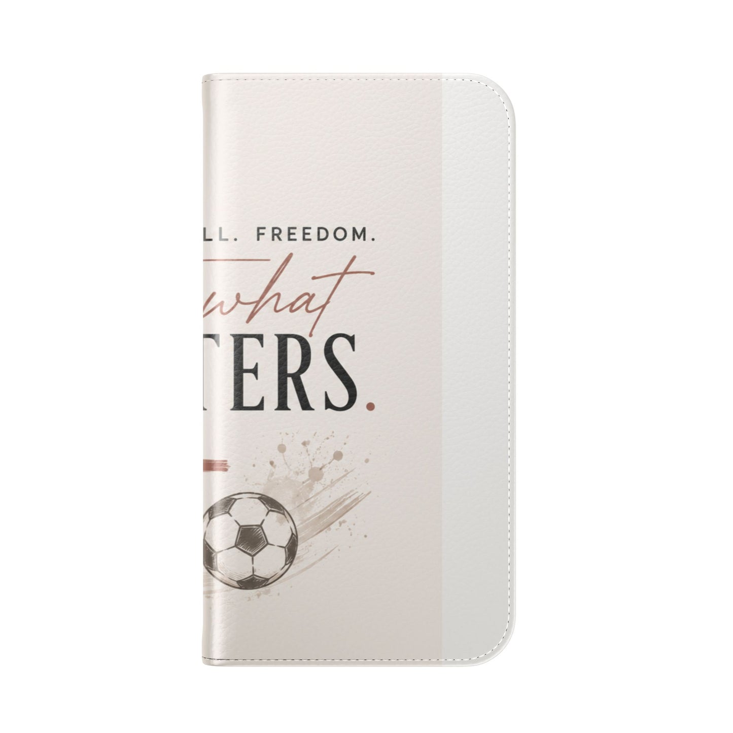 Flip Case — "Wear What Matters" Faith & Football Phone Wallet