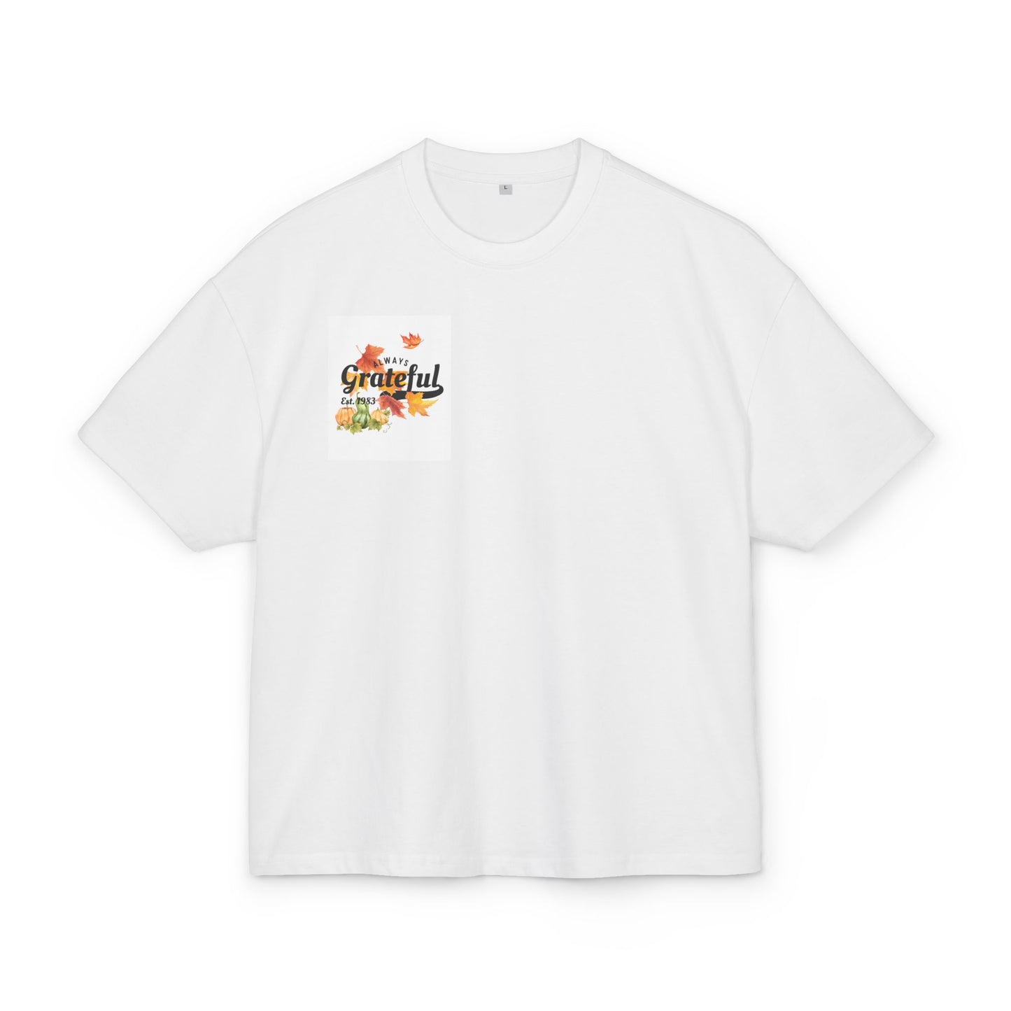 Grateful Autumn Box Tee, Fall T-Shirt, Thanksgiving Apparel, Cozy Statement Tee, Gift for Friends, Seasonal Wardrobe Essential