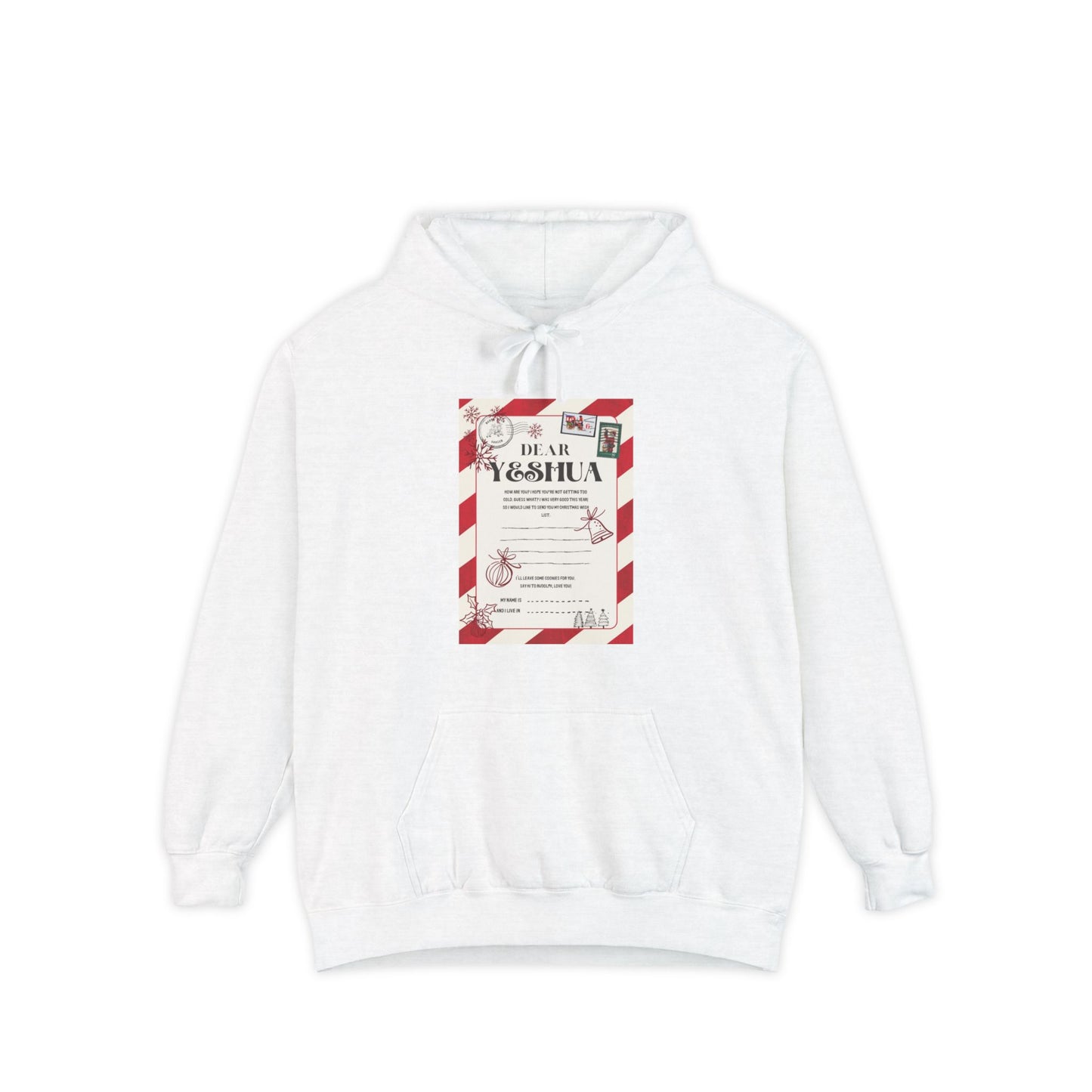 Festive Unisex Hoodie with Holiday Letter Design | Cozy Gift for Christmas, Winter, and Special Occasions | Perfect for Friends and Family
