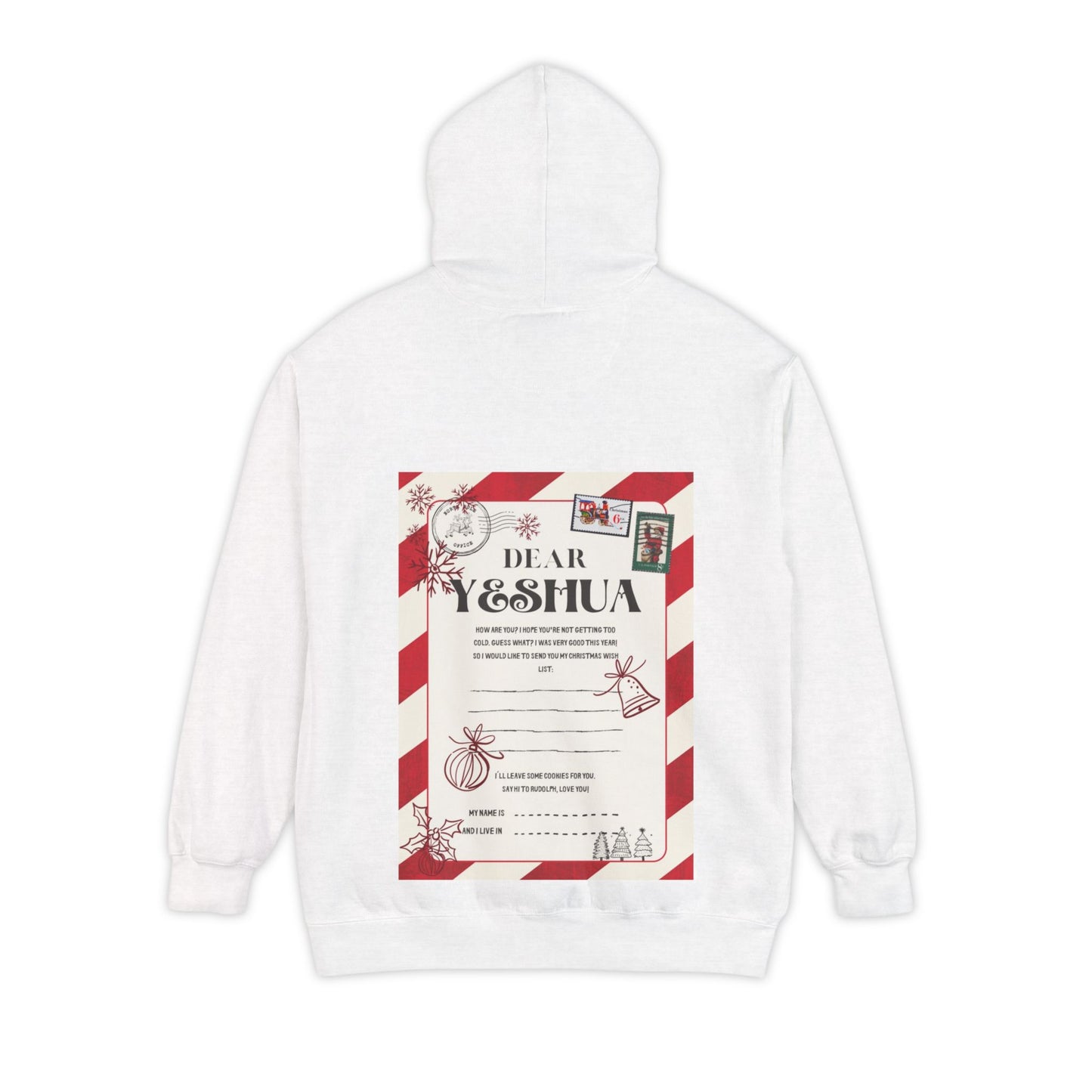 Festive Unisex Hoodie with Holiday Letter Design | Cozy Gift for Christmas, Winter, and Special Occasions | Perfect for Friends and Family