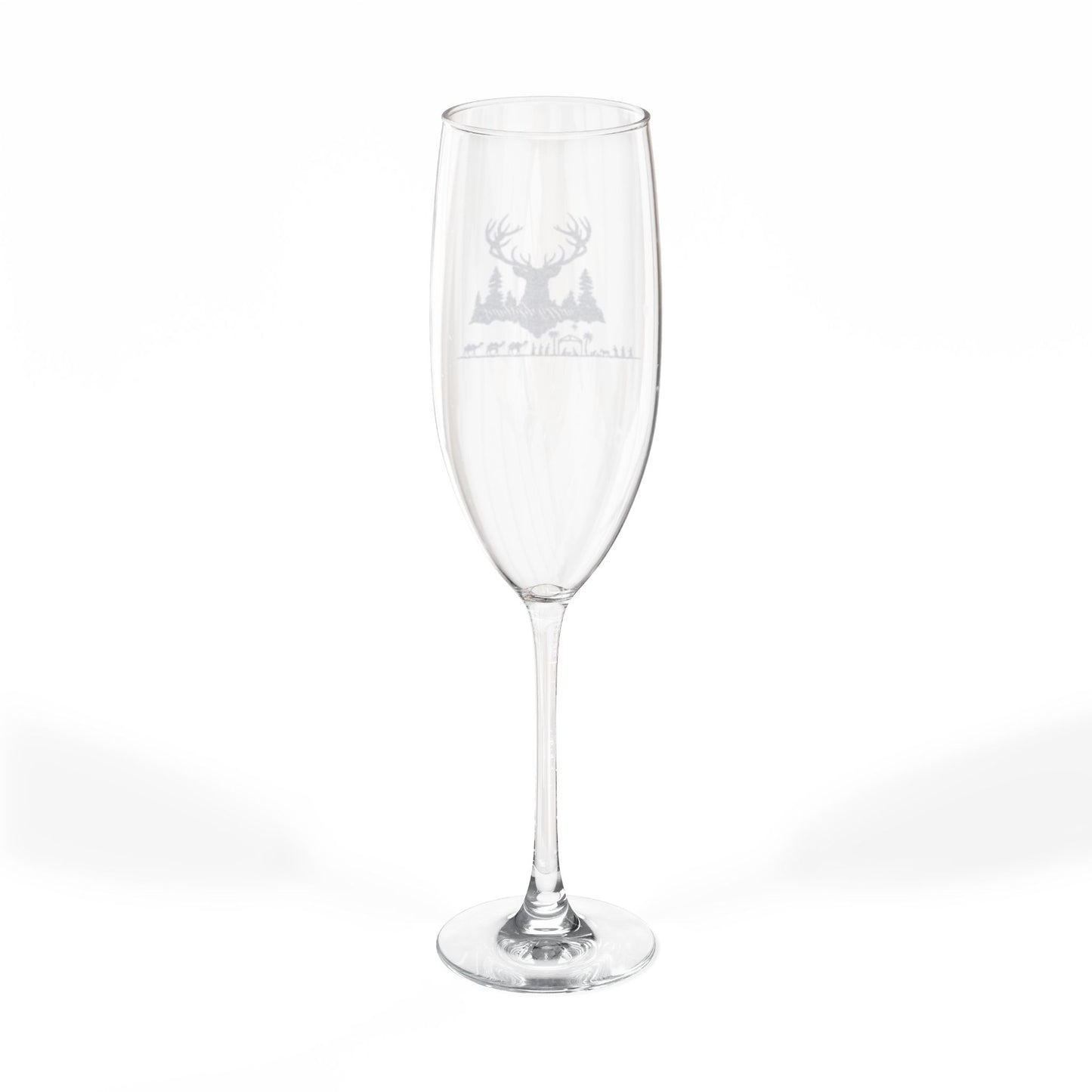 Engraved Champagne Glass - 8oz Celebration Flute