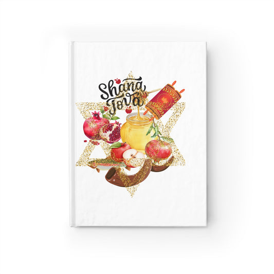 Rosh Hashanah Journal - Shana Tova | Jewish New Year Notebook, Spiritual Reflection, Holiday Gift, Stationery Item, Customizable Diary