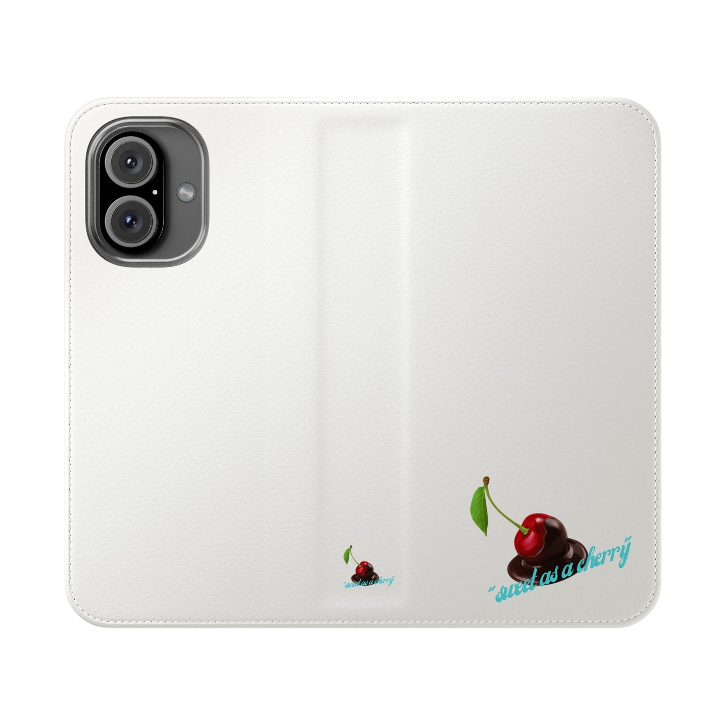 Cherry Berry Flip Phone Case — Wallet Flip Cover with Cherry Graphic