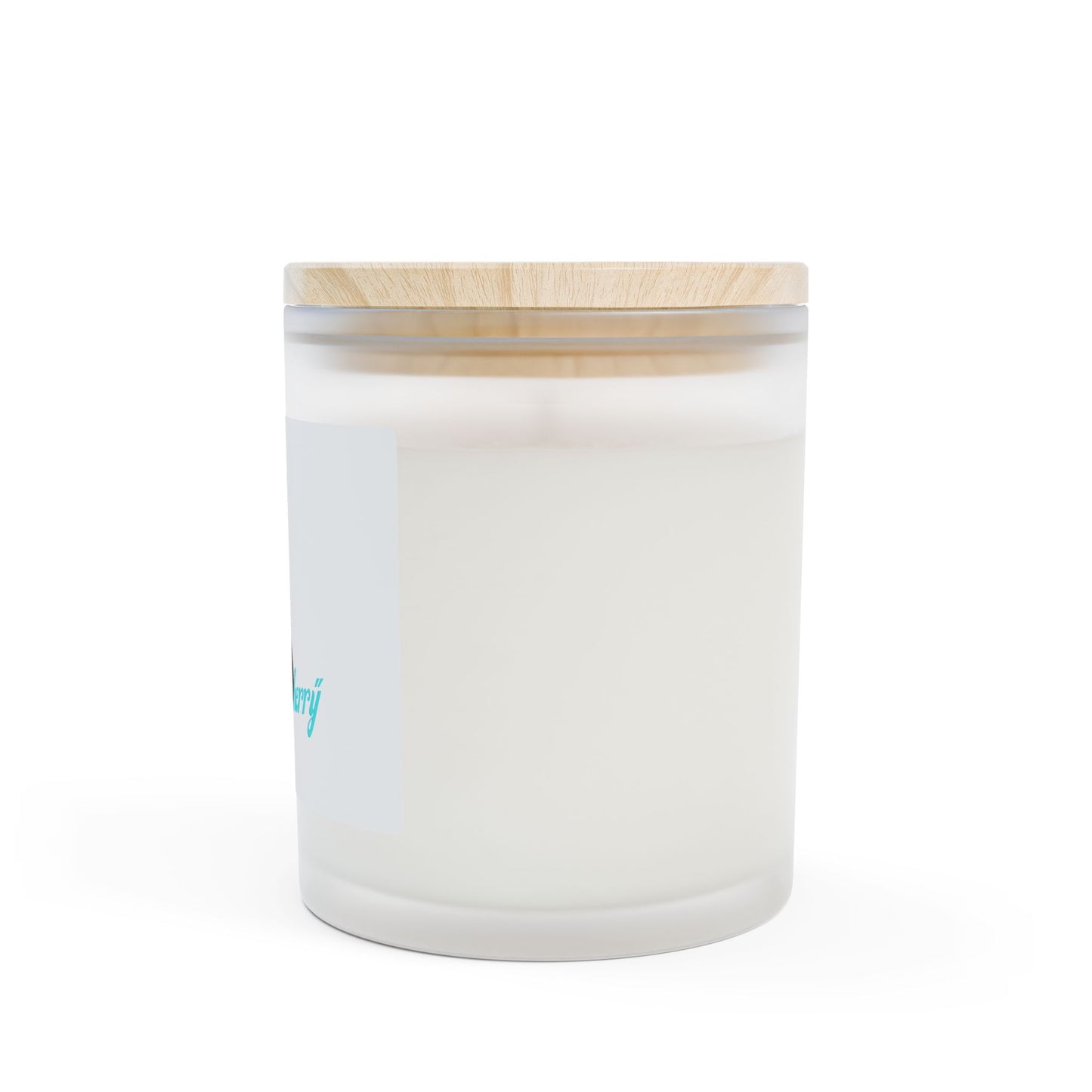 Cherry Scented Frosted Glass Candle — "Sweet as a Cherry" 11oz