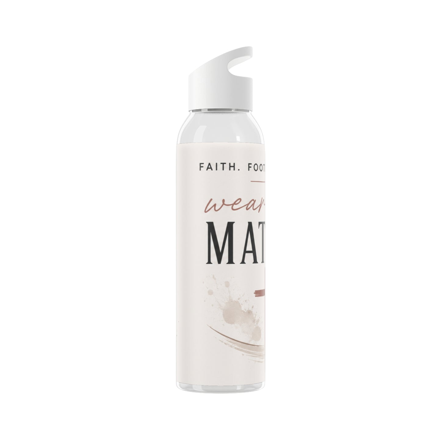 Faith & Soccer Water Bottle — Inspirational 'Pray What Matters' Sports Bottle