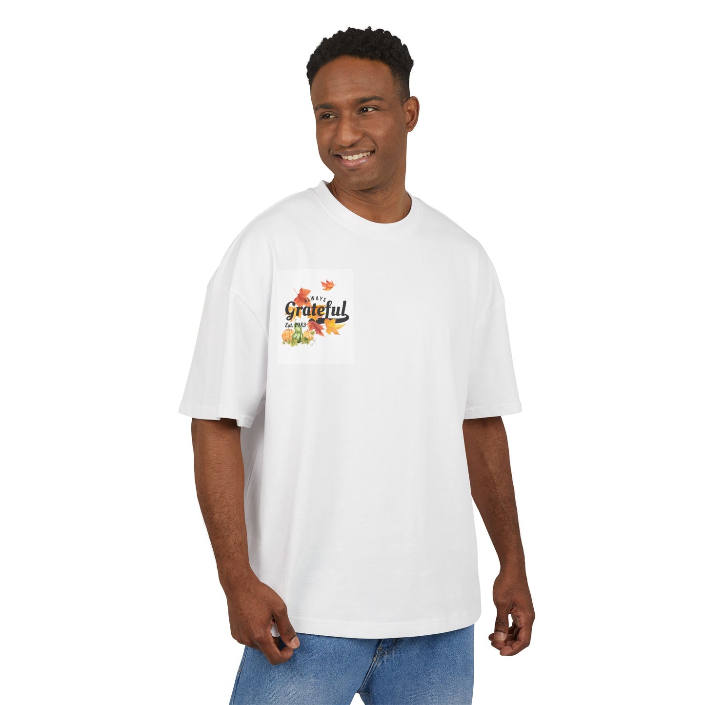 Grateful Autumn Box Tee, Fall T-Shirt, Thanksgiving Apparel, Cozy Statement Tee, Gift for Friends, Seasonal Wardrobe Essential