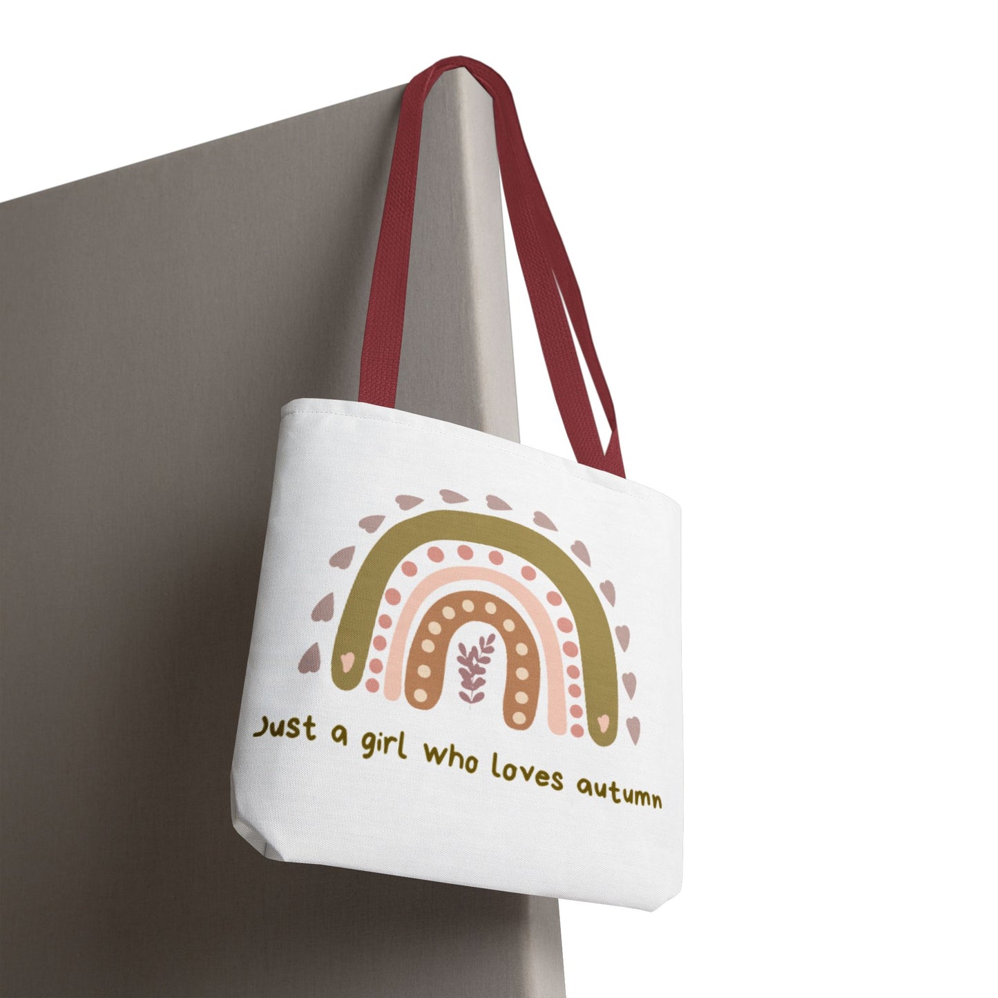 Autumn Love Tote Bag, Fall-Themed Grocery Bag, Eco-Friendly Shopping Tote, Stylish Carry All, Gift for Her