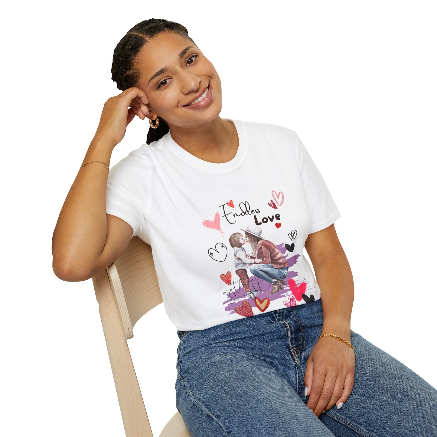 Endless Love Unisex T-Shirt, Matching Mom and Daughter Tee, Family Love Shirt, Gift for Mother's Day, Cute Relationship Top
