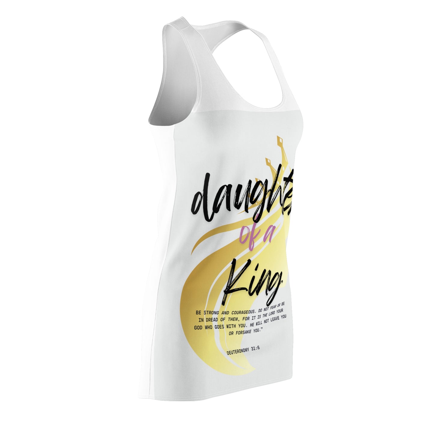 Daughter of a King Racerback Dress - Inspirational Cut & Sew Dress for Women