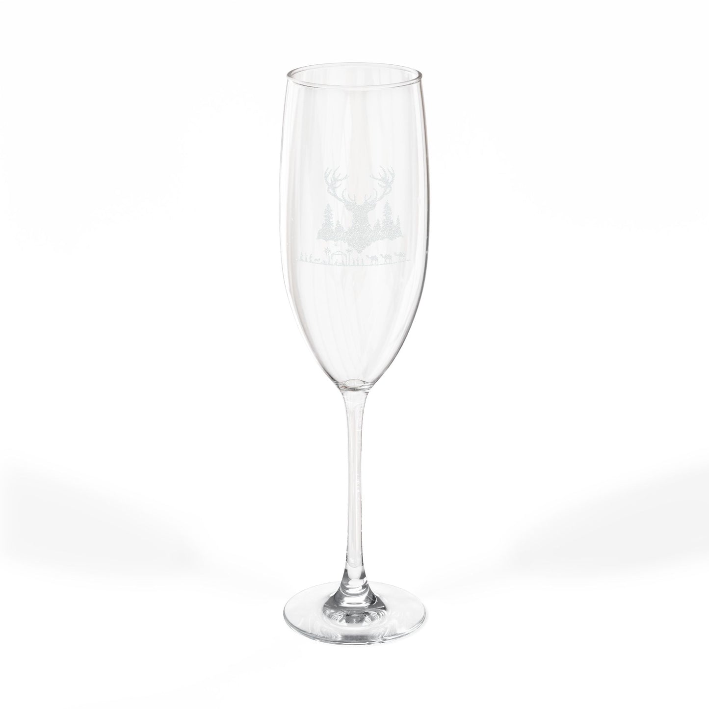 Engraved Champagne Glass - 8oz Celebration Flute