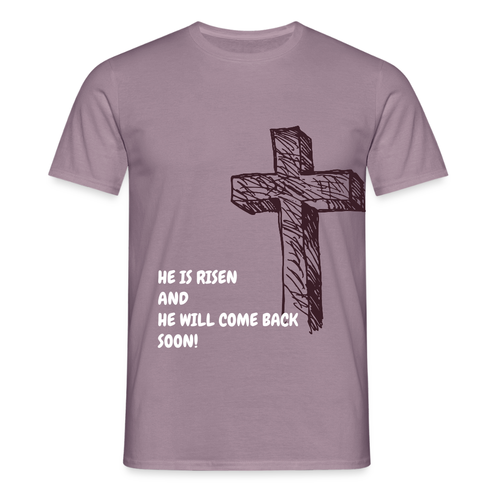 Men's T-Shirt - purple-grey 