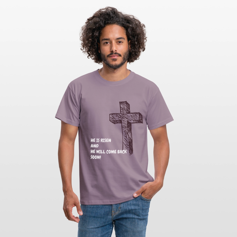 Men's T-Shirt - purple-grey 