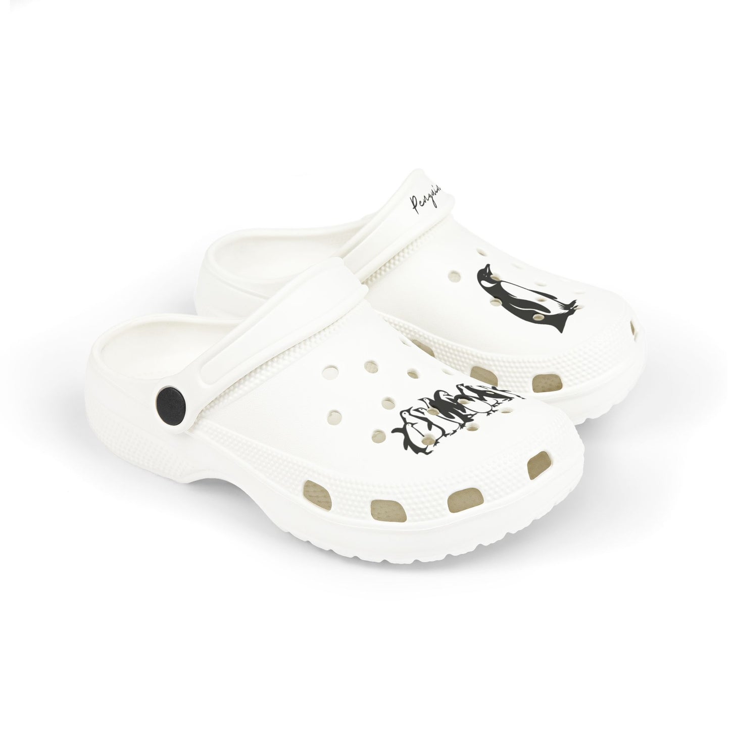 Kids Penguin Print EVA Foam Clogs — Lightweight Slip-On Sandals