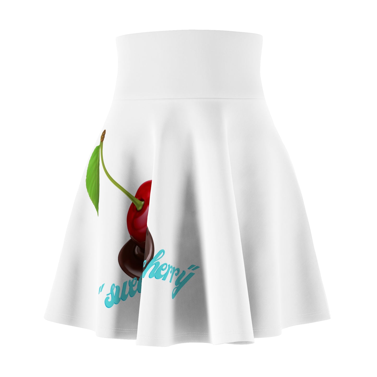 Cherry Graphic Skater Skirt — Retro Sweet Cherry Print