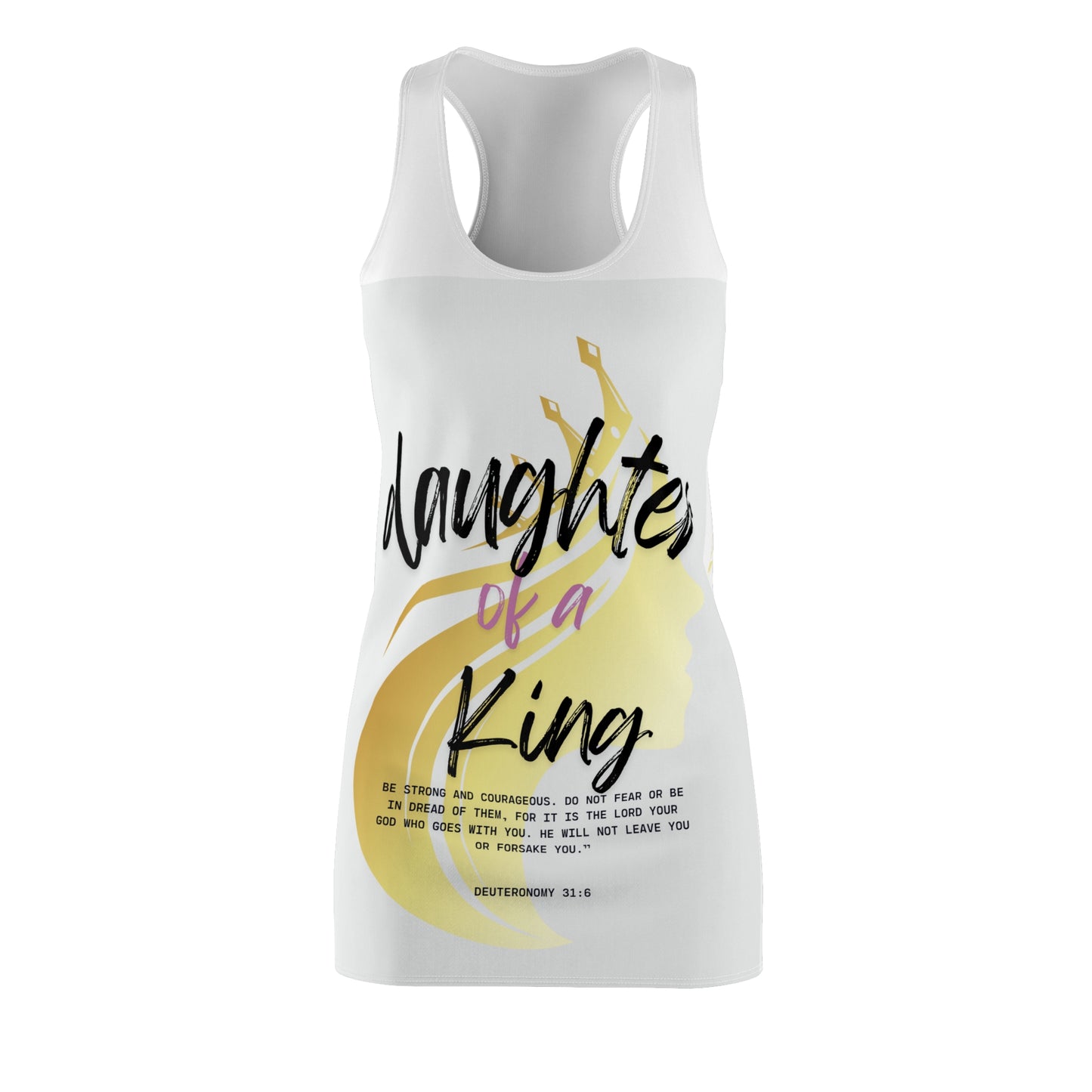 Daughter of a King Racerback Dress - Inspirational Cut & Sew Dress for Women