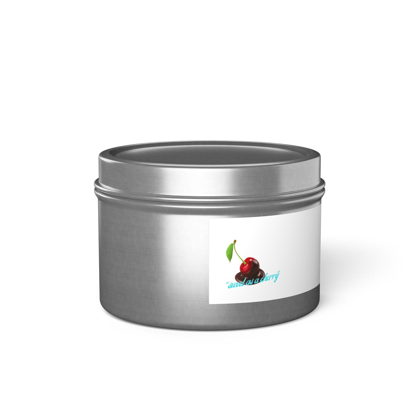 Cherry Bliss Tin Candle — Sweet Cherry Scented Soy Candle