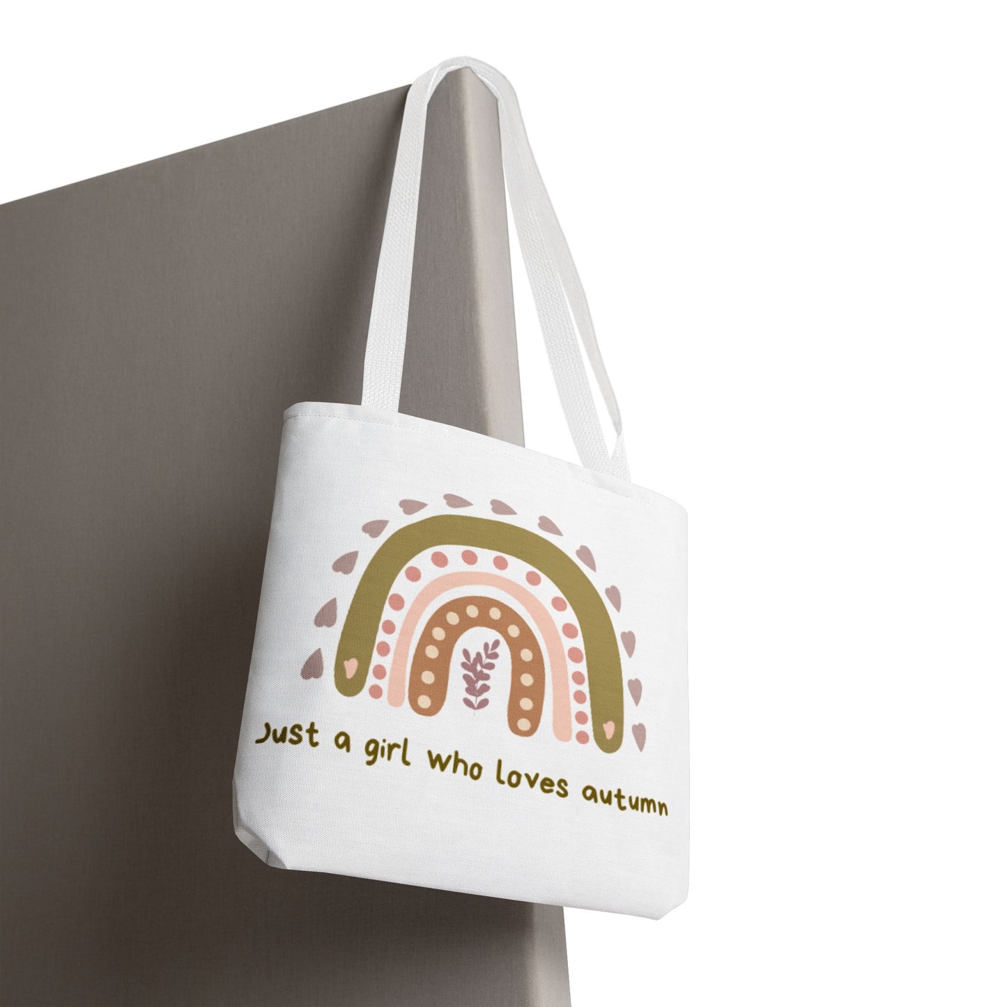 Autumn Love Tote Bag, Fall-Themed Grocery Bag, Eco-Friendly Shopping Tote, Stylish Carry All, Gift for Her