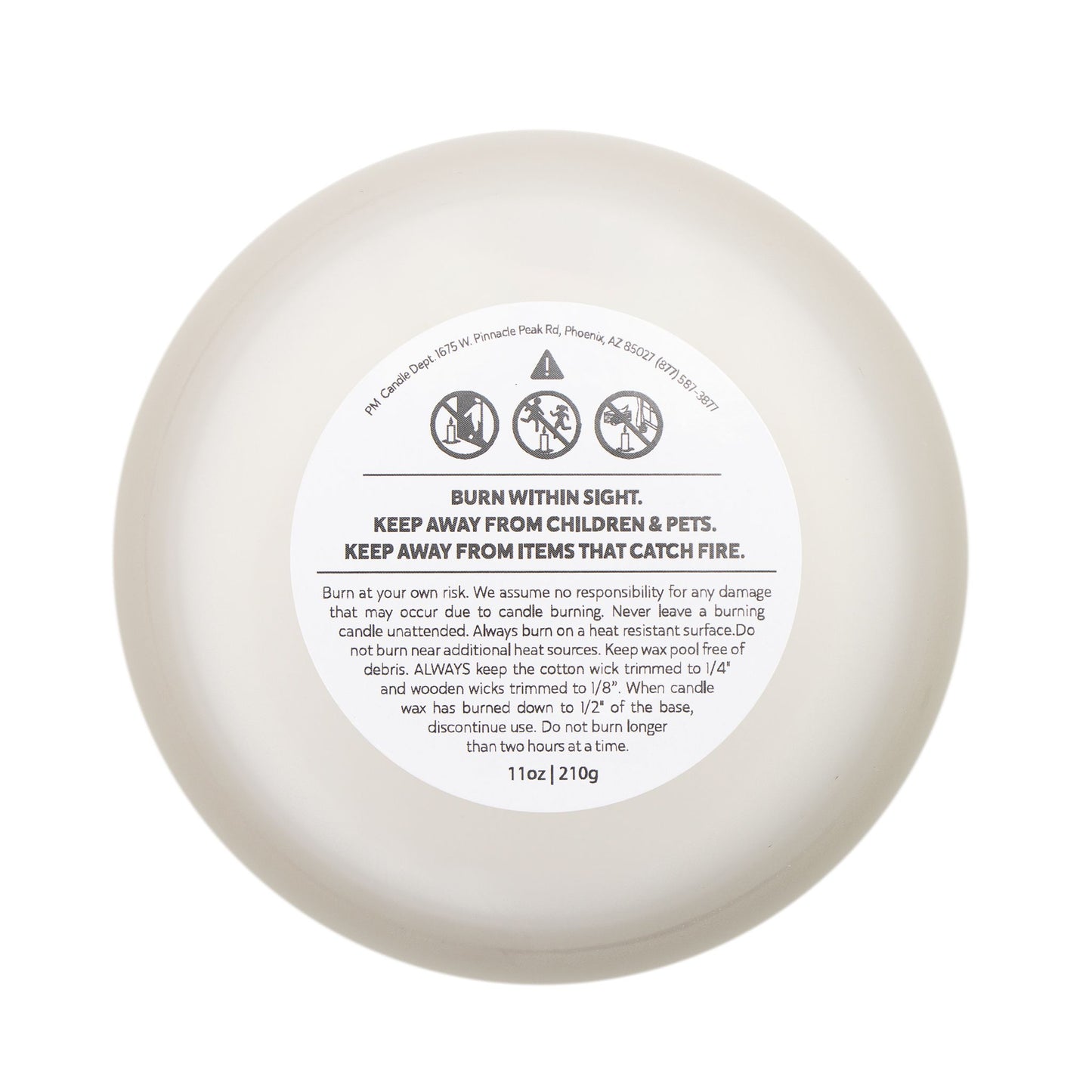 Rustic Frosted Glass Candle - Cozy Holiday Atmosphere