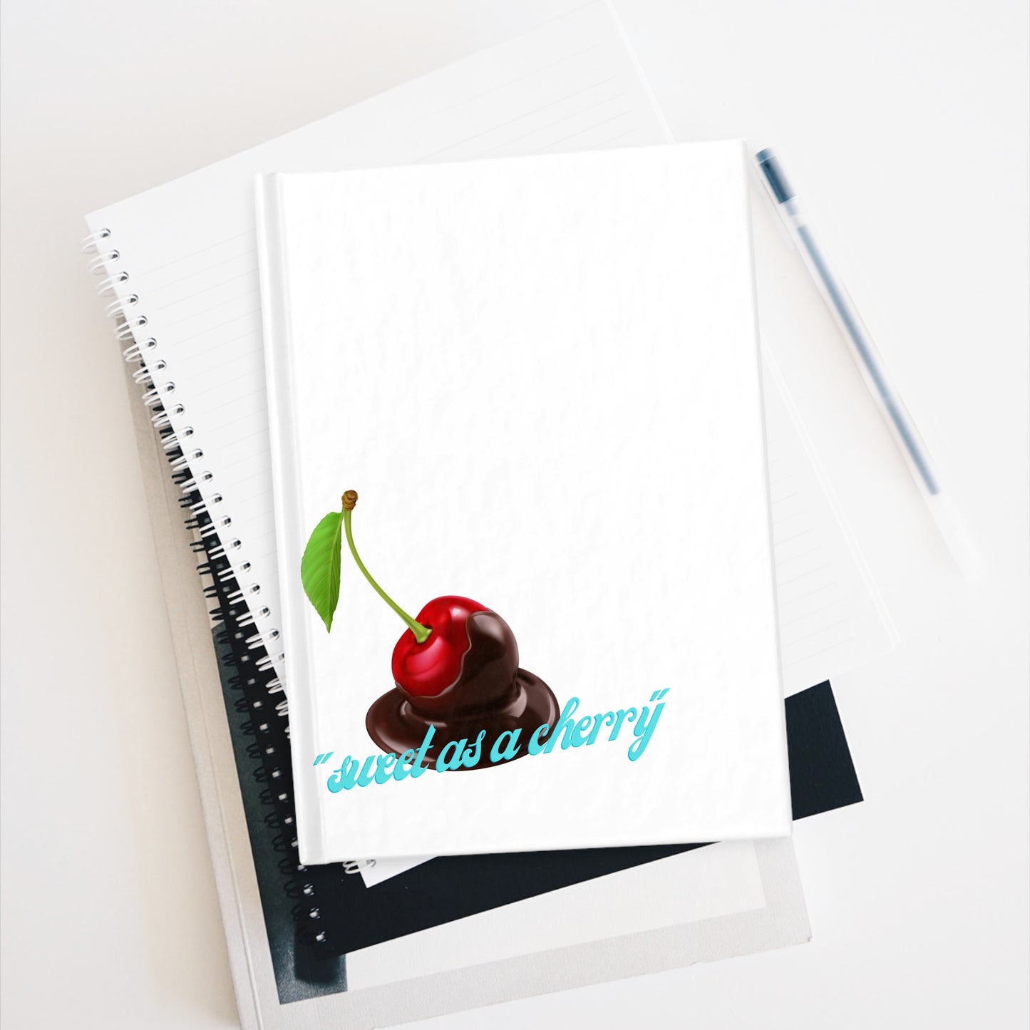 Cherry Bliss Journal – "Sweet as a Cherry" Hardcover Notebook