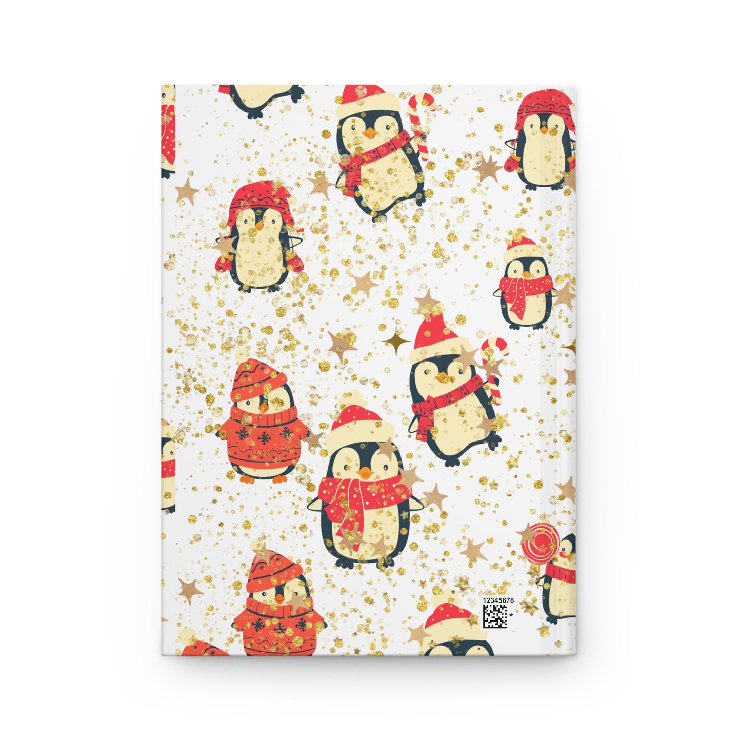 Festive Penguin Hardcover Journal