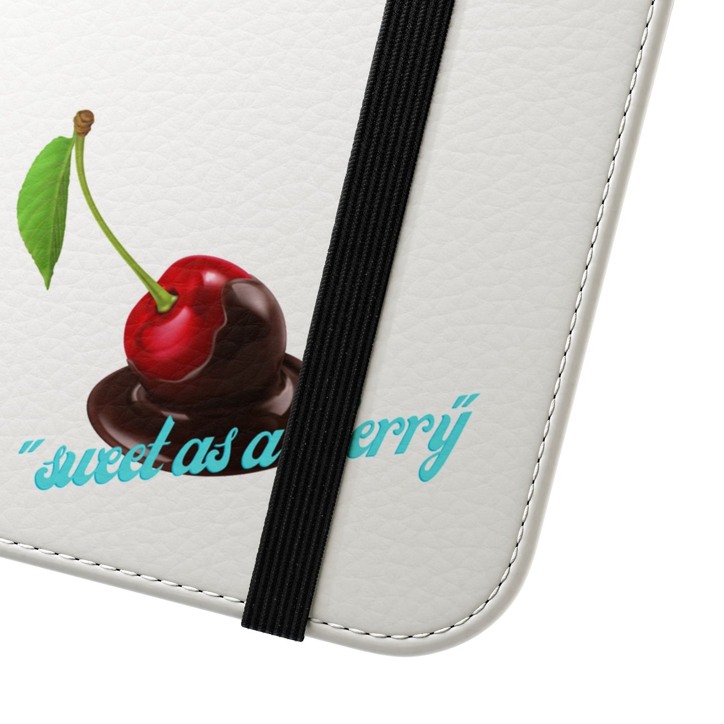 Cherry Berry Flip Phone Case — Wallet Flip Cover with Cherry Graphic