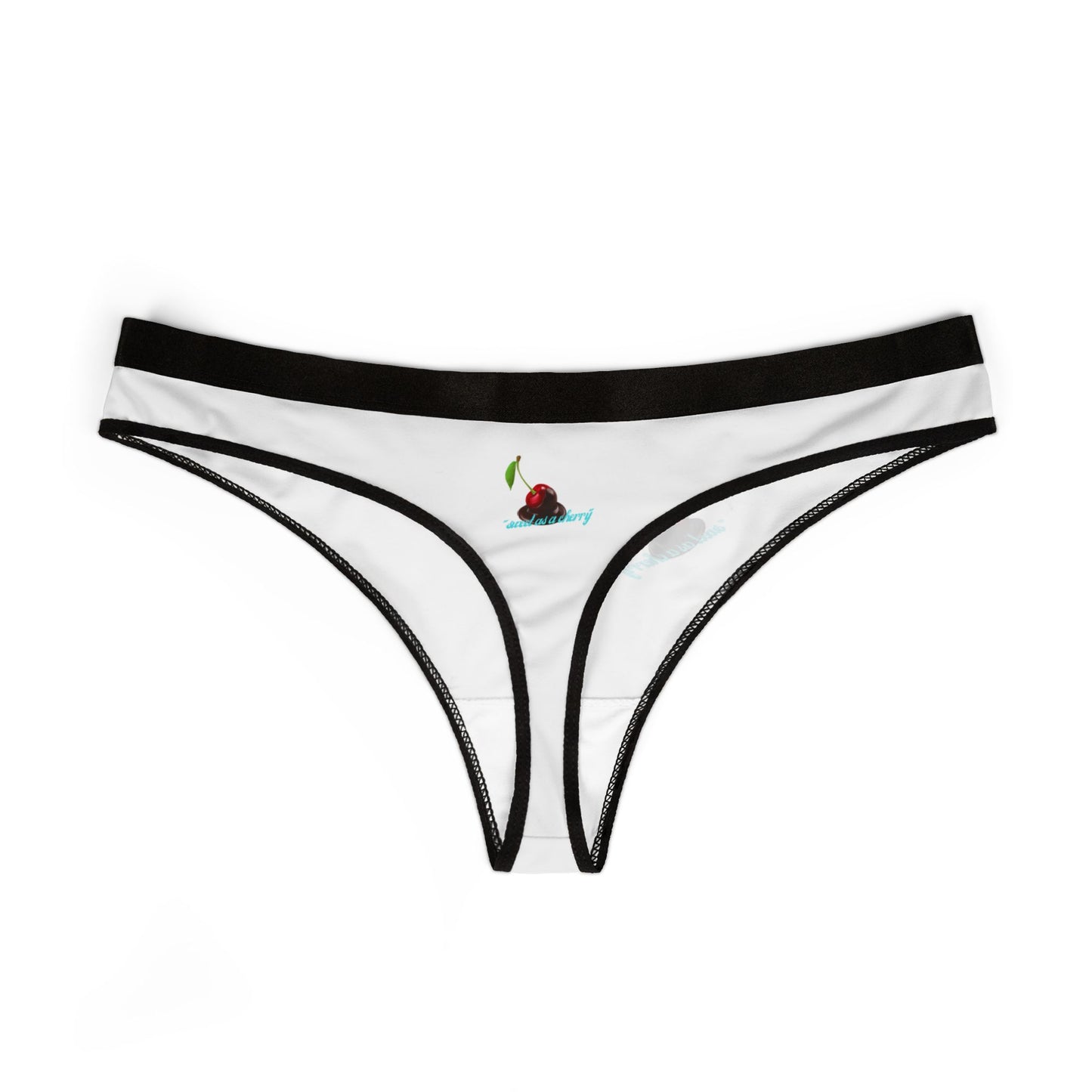 Women’s Thong — Small Cherry Graphic Bikini Panty
