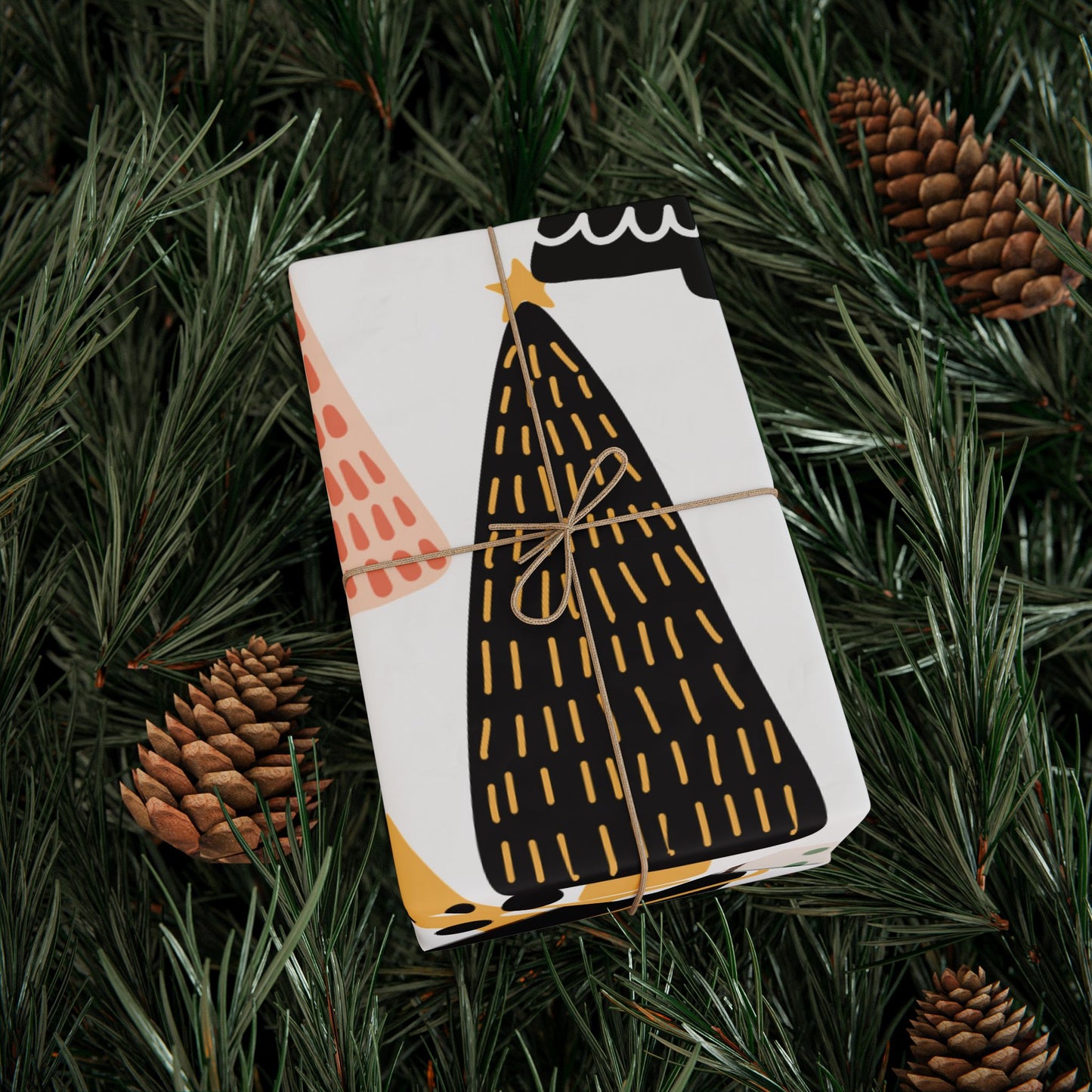 Christmas Wrapping Paper Set - Festive Trees & Holiday Patterns