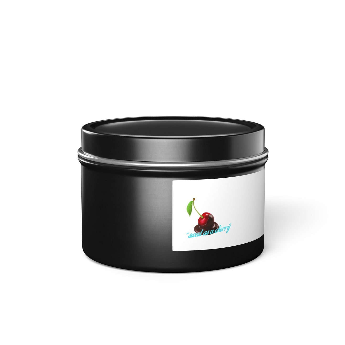 Cherry Bliss Tin Candle — Sweet Cherry Scented Soy Candle